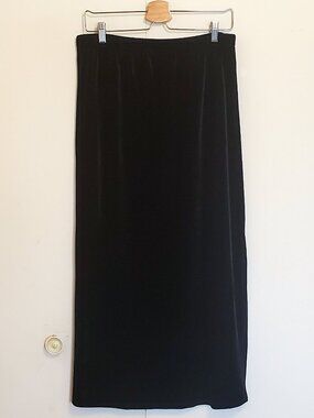 Black Velvet Maxi Skirt
